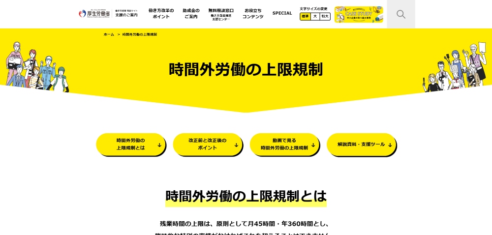 時間外労働の上限規制